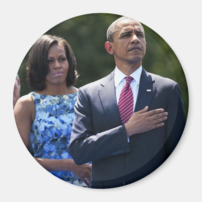 Imán Presidente Barack y Michele Obama (Frente)