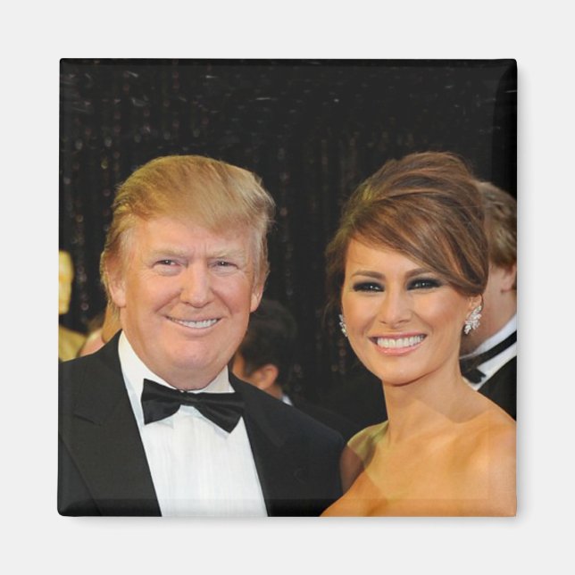 IMÁN PRESIDENTE DONALD TRUMP Y MELANIA (Frente)