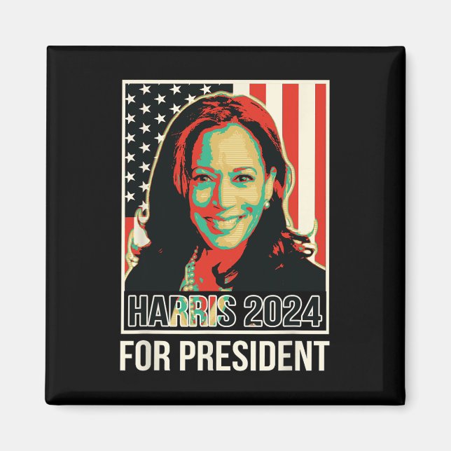 Imán Presidente Elección Harris 2024 Para Presidente (Frente)