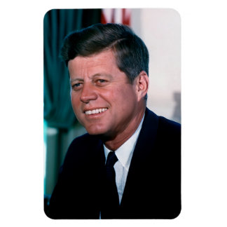 Imán Presidente estadounidense John F. Kennedy en la Of