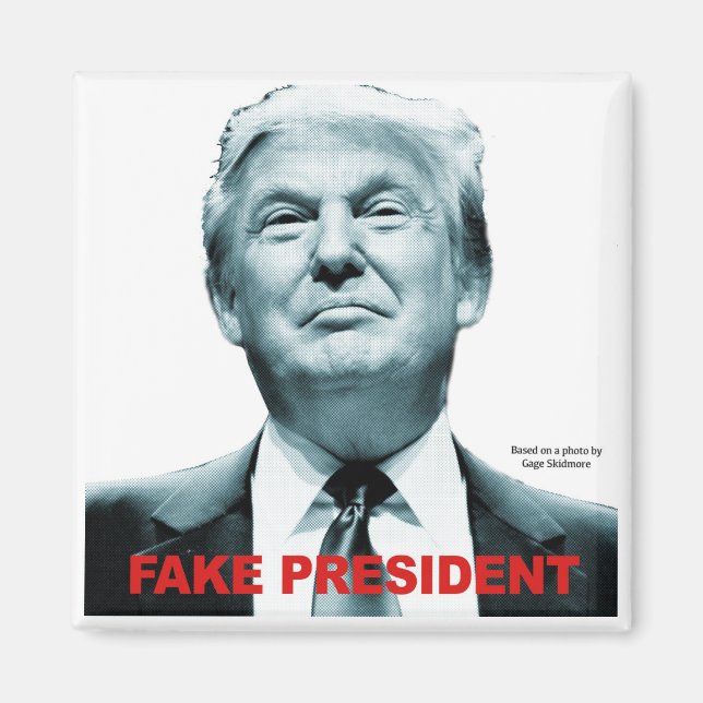 Imán Presidente falso (Trump) (Frente)