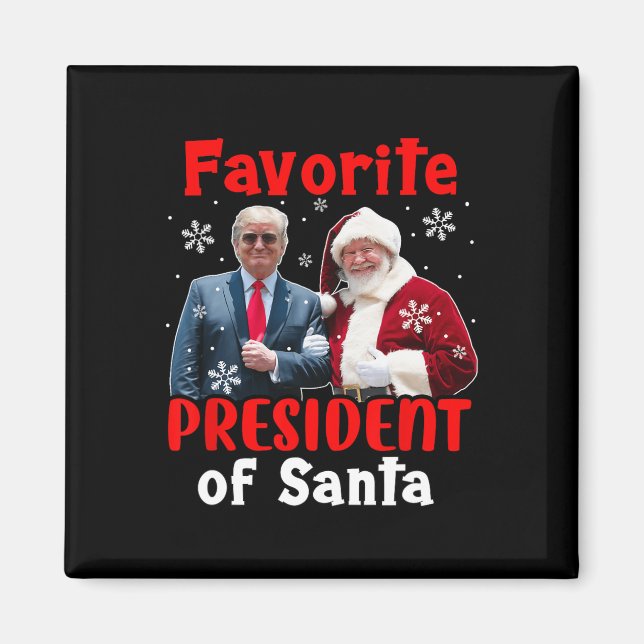 Imán Presidente Favorito De Los Navidades De Santa Sede (Frente)