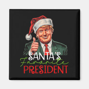 Imán Presidente favorito de Santa Claus divertido Santa