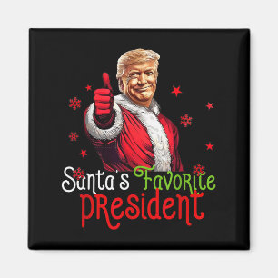 Imán Presidente favorito de Santa Claus divertido Santa