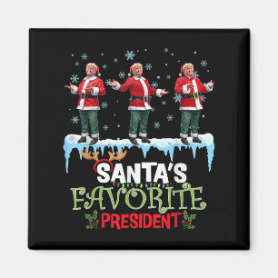 Imán Presidente favorito de Santa Santa Trump Baile Div