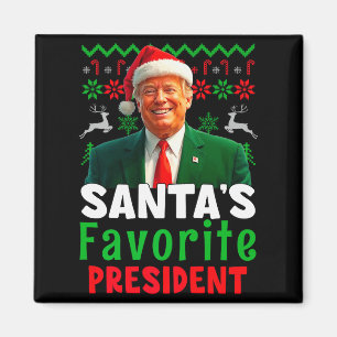 Imán Presidente favorito de Santa Santa Trump Navidad N