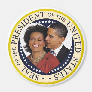 Imán Presidente Obama Keepsake Large 3"