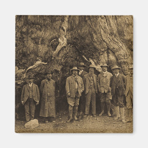 Imán Presidente Roosevelt y John Muir 1903 (Sepia)