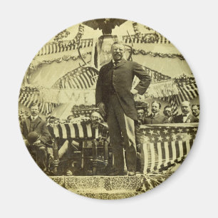 Imán Presidente Theodore Roosevelt que habla 1903