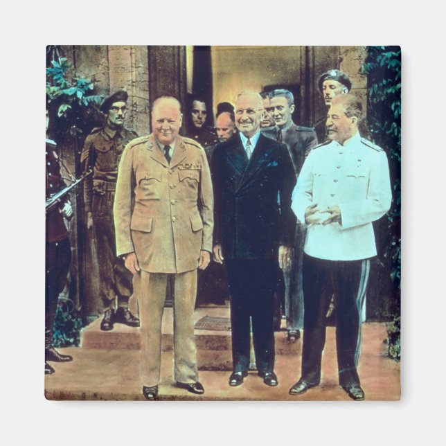Imán Presidente Truman y Joseph Stalin (Frente)