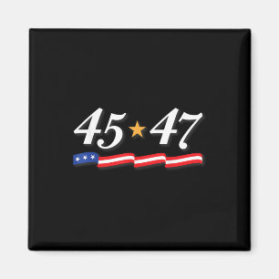 Imán Presidente Trump 45 47 Números Como 45 Y 47