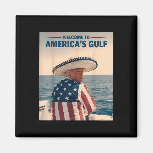 Imán Presidente Trump América Golfo México Sombrero Ame