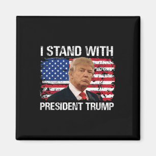Imán Presidente Trump Bandera Estadounidense Trump 2024