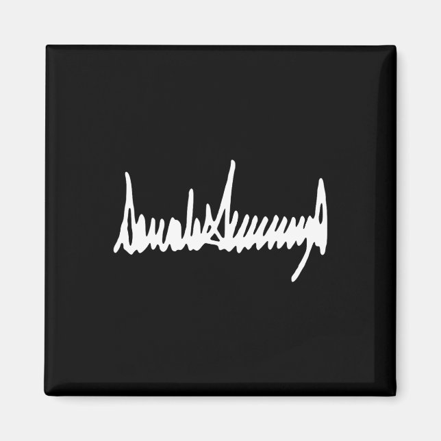Imán Presidente Trump Firma Inauguración 2025 47º M (Frente)