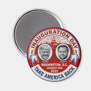 Imán Presidente Trump JD Vance Día de la Inauguración S