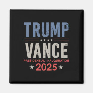Imán Presidente Trump Vance Inauguración Día 2025 Estad
