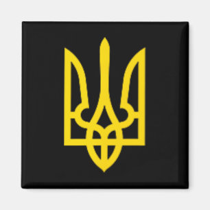 Imán Presidente Volodymyr Zelensky Ucrania Tridente Dor