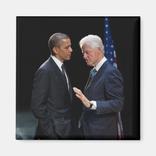 Imán Presidentes Barack Obama y Bill Clinton