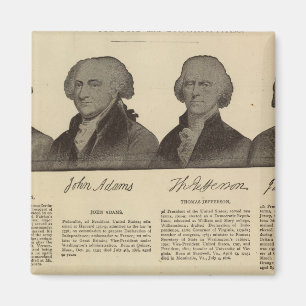 Imán Presidentes de Estados Unidos, autografías, biogr