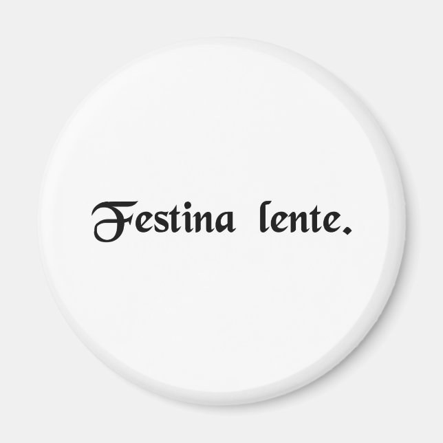 Imán Presiona lentamente. (Frente)