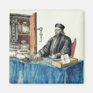 Imán Prestamista veneciano, de un libro ilustrado