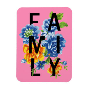Imán Presupuesto de familia floral