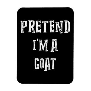 Imán Pretende que soy un disfraz de Halloween de cabra