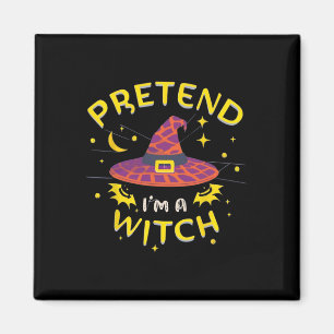 Imán Pretende que soy un disfraz de Halloween fantasma