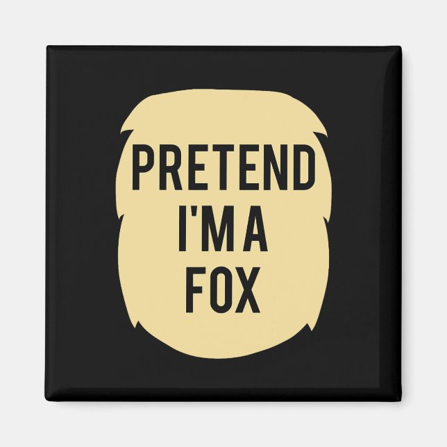 Imán Pretende que soy un Fiesta de Halloween gracioso d (Frente)