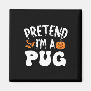 Imán Pretende que soy un hombre de traje de Halloween d