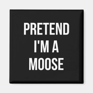 Imán Pretende que soy un Moose Adult Costume Halloween
