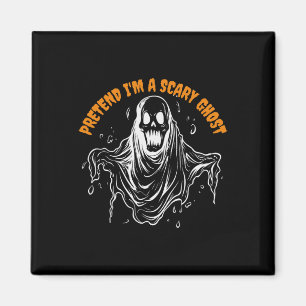 Imán Pretende que soy un tímido fantasma de Halloween d