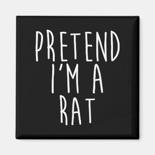 Imán Pretende que soy una familia de ratas perezosa y f