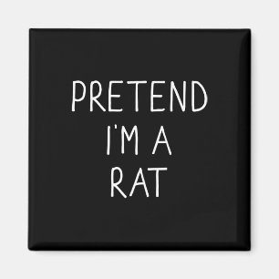 Imán Pretende que soy una rata rara perezosa fácil DIY 