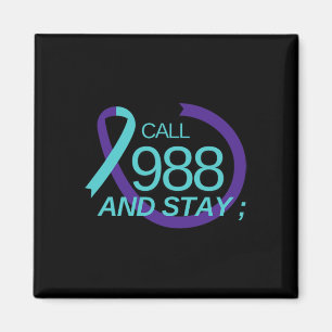 Imán Prevención del suicidio 988 Prevención del suicidi