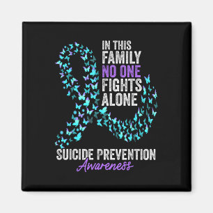Imán Prevención del suicidio Conciencia Mes Butterflies