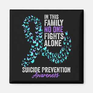 Imán Prevención del suicidio Conciencia Mes Butterflies