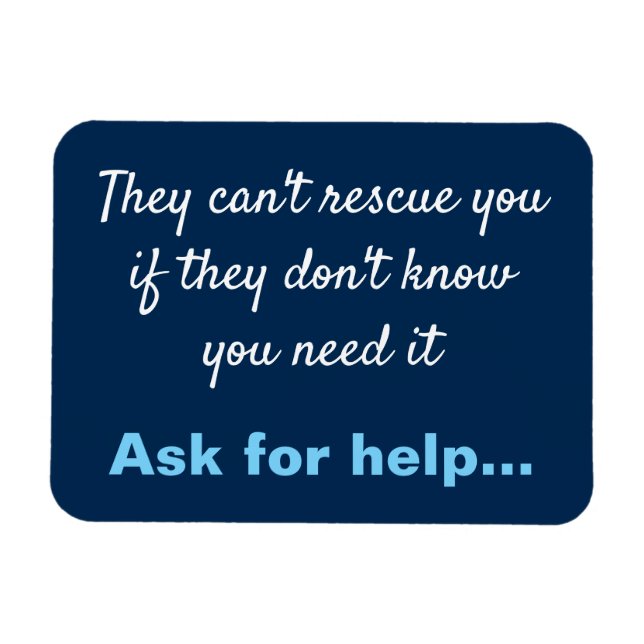 Imán Prevención del suicidio contra la depresión (Horizontal)