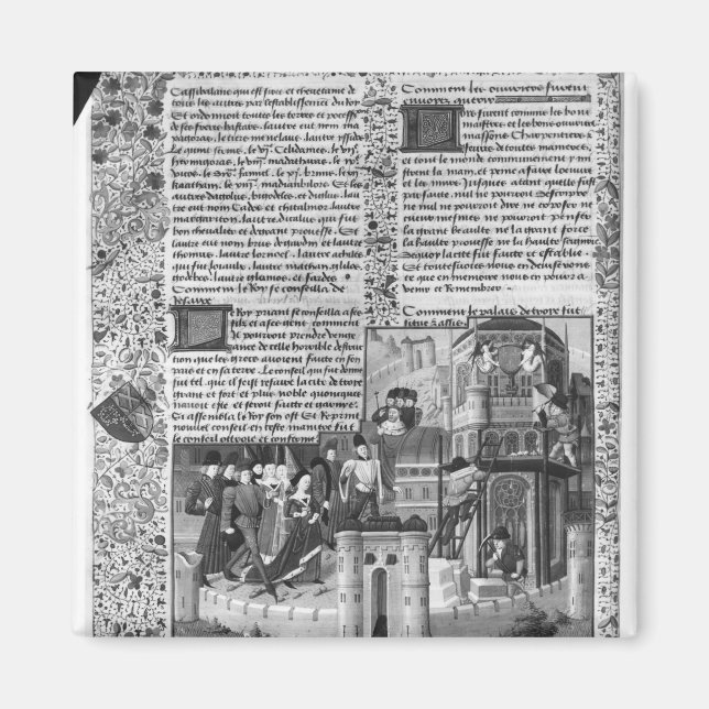 Imán Priam observando la reconstrucción de Troy (Frente)