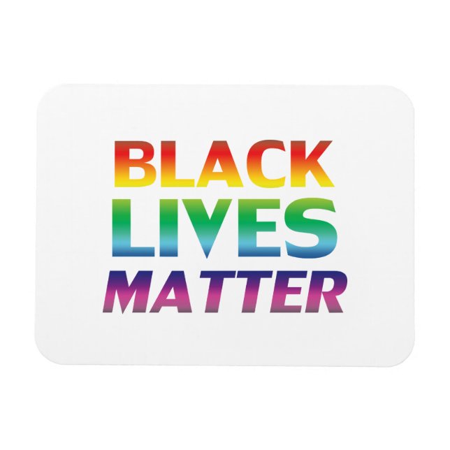 Imán Pride lgbtq lgbt white - (Horizontal)