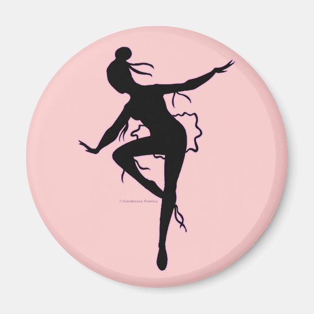 Imán Prima Ballerina Silhouette Magnet (Frente)
