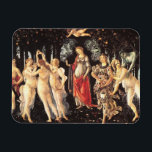 Imán Primavera / Alegoría de la primavera por Botticell<br><div class="desc">Primavera de Sandro Botticelli (feat. 1482) actualmente alojada en la Galería Uffizi de Florencia fue pintada para la poderosa familia Medici y expuesta en su palacio.</div>