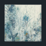 Imán Primavera Azul<br><div class="desc">Primavera Azul I de Tim OToole. Presenta flores azules en un diseño abstracto.</div>