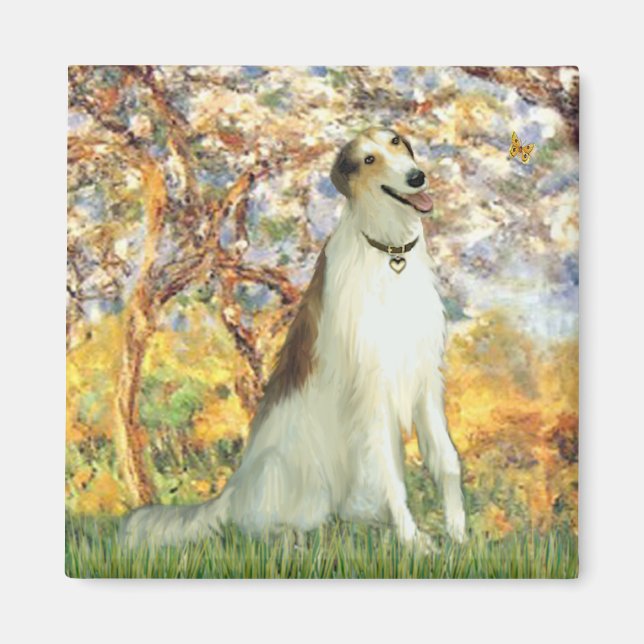 Imán Primavera - Borzoi (Frente)