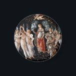 Imán Primavera Botticelli<br><div class="desc">Primavera por Botticelli. Retrato clásico de varias figuras en la naturaleza. Reproducción de obras famosas de imágenes artísticas de dominio público.</div>