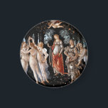 Imán Primavera Botticelli<br><div class="desc">Primavera por Botticelli. Retrato clásico de varias figuras en la naturaleza. Reproducción de obras famosas de imágenes artísticas de dominio público.</div>