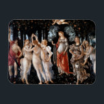 Imán Primavera Botticelli<br><div class="desc">Primavera por Botticelli. Retrato clásico de varias figuras en la naturaleza. Reproducción de obras famosas de imágenes artísticas de dominio público.</div>