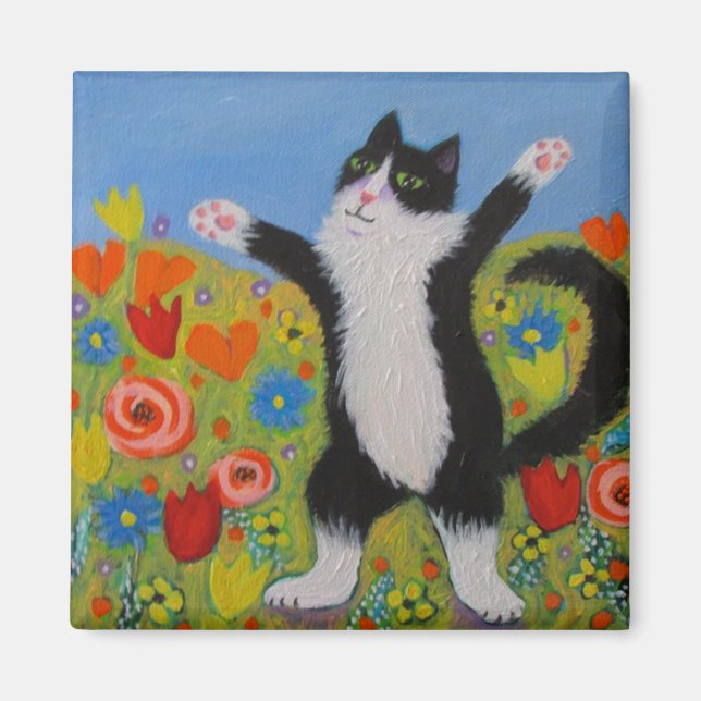 Imán Primavera de bienvenida (Frente)