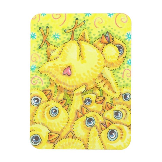 Imán PRIMAVERA DE CHICK ROCKER MOSTRAR Rectángulo DE MA (Vertical)