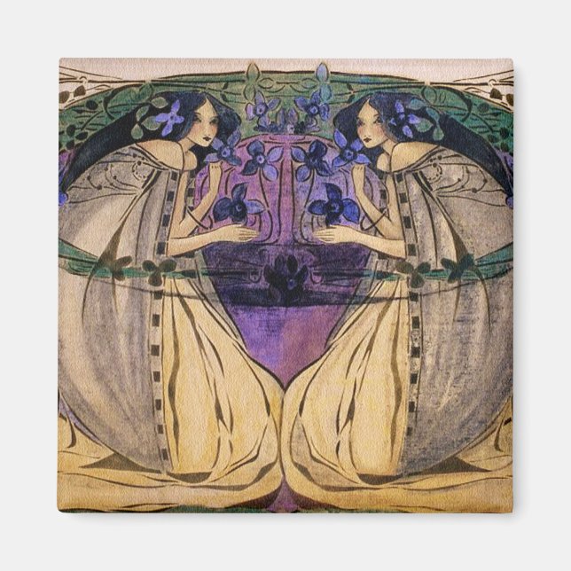 Imán Primavera de Frances Macdonald (Frente)